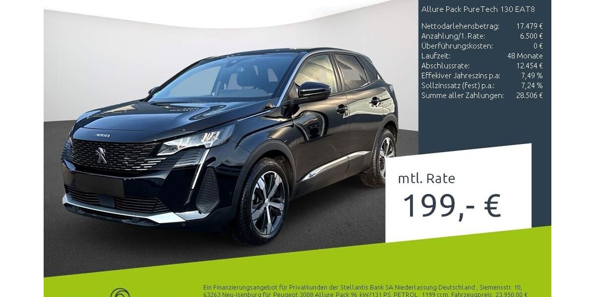 Peugeot 3008 19.518 km 23.985 &euro; Bocholt 46395
